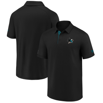San Jose Sharks męska koszulka polo Authentic Rinkside Performance black