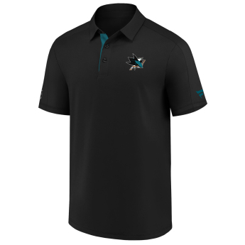San Jose Sharks męska koszulka polo Authentic Rinkside Performance black