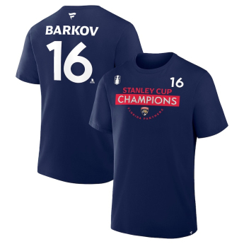 Florida Panthers koszulka męska 2025 Stanley Cup Champions Name & Number Aleksander Barkov #16