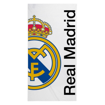 Real Madryt ręcznik plażowy big Crest white