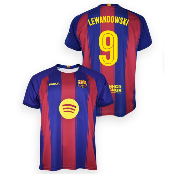 Barcelona piłkarska koszulka meczowa replica 25/26 Home Lewandowski