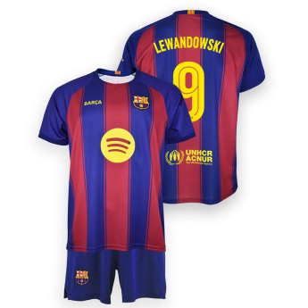 Barcelona zestaw dziecięcy replica 25/26 Home Lewandowski