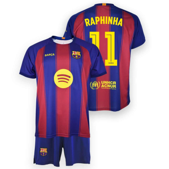 Barcelona zestaw dziecięcy replica 25/26 Home Raphinha