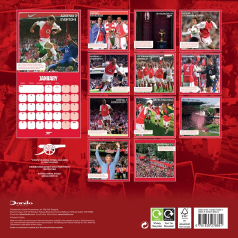 Arsenal kalendarz Legends Square 2026