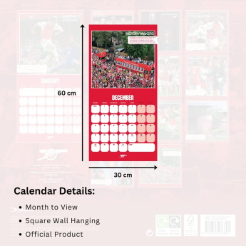 Arsenal kalendarz Legends Square 2026