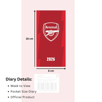 Arsenal notatnik Slim 2026