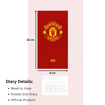Manchester United notatnik Slim 2026
