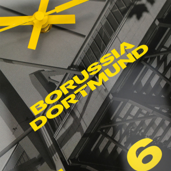 Borusia Dortmund zegar ścienny Stadium