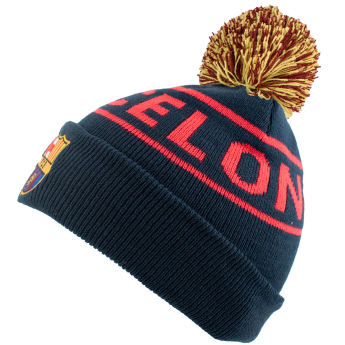 Barcelona czapka zimowa Text Ski