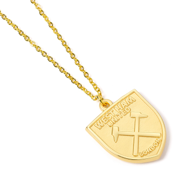 West Ham United naszyjnik Gold Finish Crest Necklace