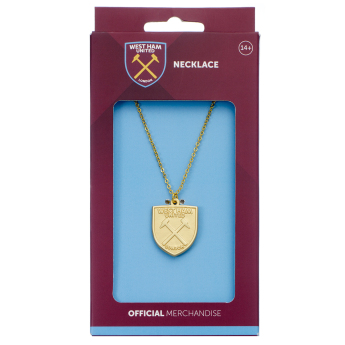 West Ham United naszyjnik Gold Finish Crest Necklace