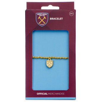 West Ham United opaska Gold Finish Bead