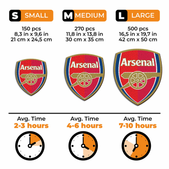 Arsenal puzzle drewniane Crest 500 pcs