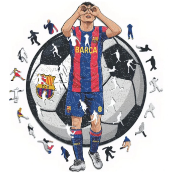 Barcelona puzzle drewniane Pedri 500 pcs