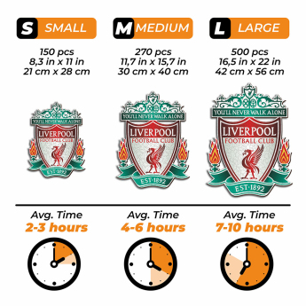 Liverpool puzzle drewniane Crest 270 pcs
