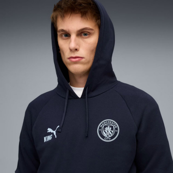 Manchester City męska bluza z kapturem King navy