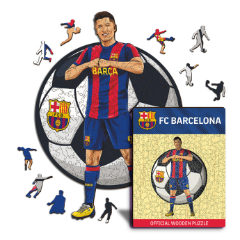 Dřevěné puzzle BARCELONA FC Lewandowski 270 ks