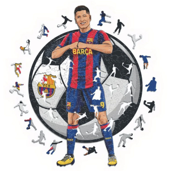Dřevěné puzzle BARCELONA FC Lewandowski 270 ks