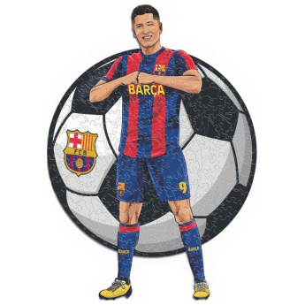 Dřevěné puzzle BARCELONA FC Lewandowski 270 ks