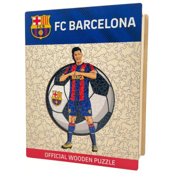 Dřevěné puzzle BARCELONA FC Lewandowski 270 ks