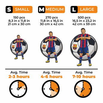Barcelona puzzle drewniane Lewandowski 500 pcs