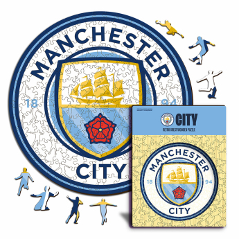 Manchester City puzzle drewniane Crest 500 pcs