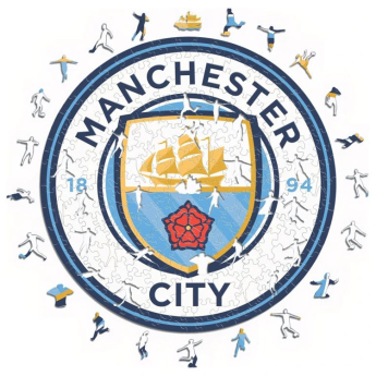 Manchester City puzzle drewniane Crest 500 pcs