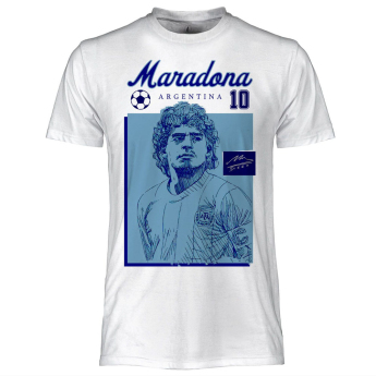 Reprezentacja piłki nożnej koszulka męska Argentina Diego Maradona Photo white