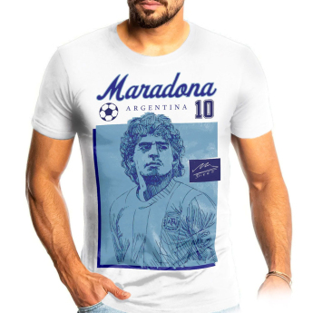 Reprezentacja piłki nożnej koszulka męska Argentina Diego Maradona Photo white