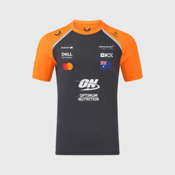 McLaren Honda koszulka męska Oscar Piastri official Teamline Replica grey F1 Team 2025