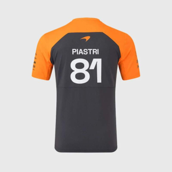 McLaren Honda koszulka męska Oscar Piastri official Teamline Replica grey F1 Team 2025