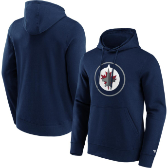 Winnipeg Jets męska bluza z kapturem Primary Logo Graphic navy