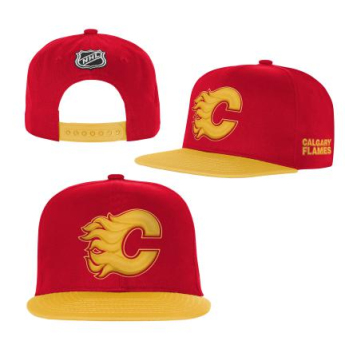 Calgary Flames dziecięca czapka flat Essentials Flatbrim Snapback