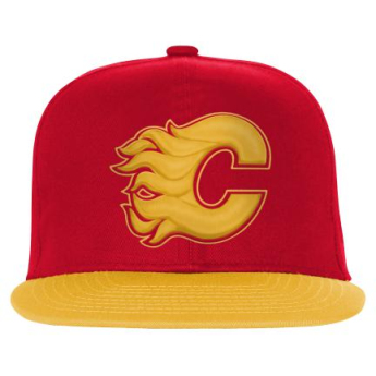 Calgary Flames dziecięca czapka flat Essentials Flatbrim Snapback