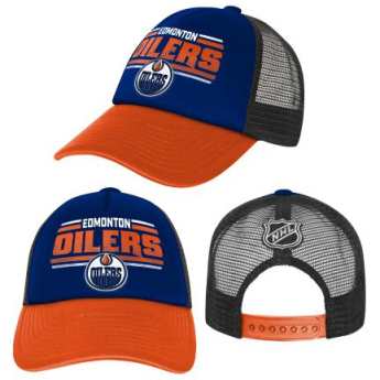 Edmonton Oilers dziecięca czapka flat Essentials Snapback Trucker