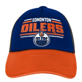 Edmonton Oilers dziecięca czapka flat Essentials Snapback Trucker