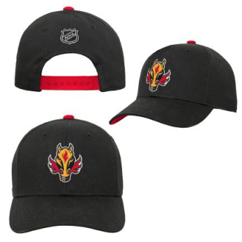 Calgary Flames dziecięca czapka baseballowa 3Rd Jersey Precurved Snap