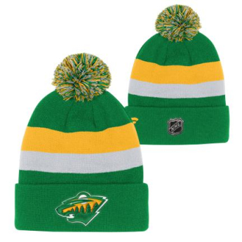 Minnesota Wild czapka zimowa dziecięca Cuffed Beanie With Pom