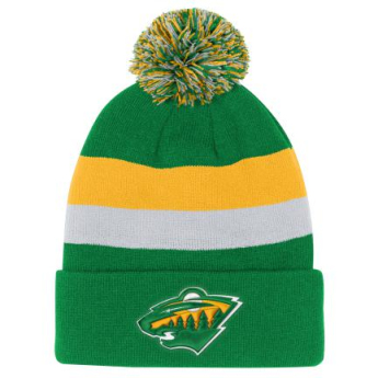 Minnesota Wild czapka zimowa dziecięca Cuffed Beanie With Pom