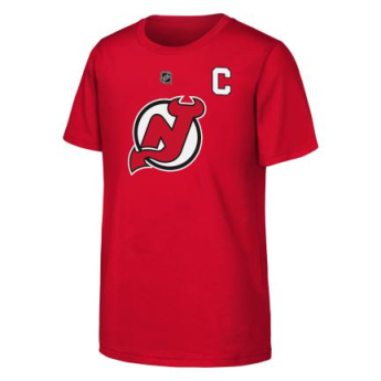New Jersey Devils koszulka dziecięca Nico Hischier Flat Captains N&N Ss Ctn red