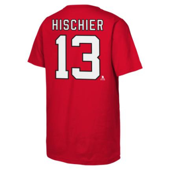New Jersey Devils koszulka dziecięca Nico Hischier Flat Captains N&N Ss Ctn red