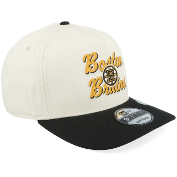 Boston Bruins czapka baseballówka New Era 950AF Chainstitch white