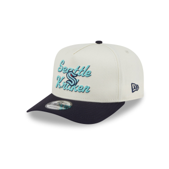 Seattle Kraken czapka baseballówka New Era 950AF Chainstitch white