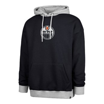 Edmonton Oilers męska bluza z kapturem 47 Patch Drop Shoulder Hood black