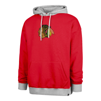 Chicago Blackhawks męska bluza z kapturem 47 Patch Drop Shoulder Hood red