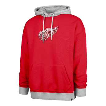 Detroit Red Wings męska bluza z kapturem 47 Patch Drop Shoulder Hood red
