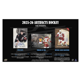 NHL pudełka karty hokejowe NHL 2025-26 Upper Deck Artifacts Hockey Hobby Box