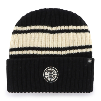 Boston Bruins czapka zimowa Harbor Stripe 47 Cuff Knit Black