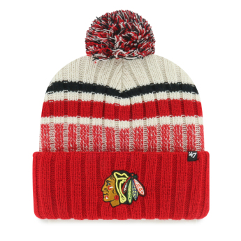 Chicago Blackhawks czapka zimowa Long Range 47 Cuff Knit Natural