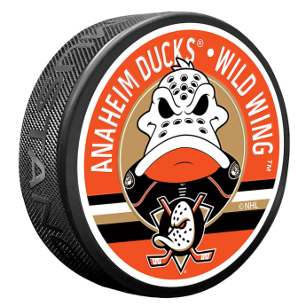 Anaheim Ducks krążek Wild Wing Mascot Textured